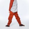 DEUX PAR DEUX - Pantalon de jogging en sergé extensible orange-marron – Image 3