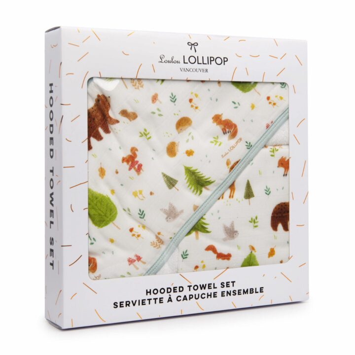 LOULOU LOLLIPOP - Ensemble Serviette de bain Forest Friends