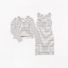 PETIT LEM- Ensemble robe et haut assortis blanc cassé à rayures pour femme (2 pcs.) – Image 3