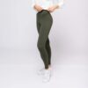 Legging taille haute olive pour femme