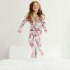 DEUX PAR DEUX - Ensemble pyjama une pièce en coton biologique avec imprimé de roses – Image 3