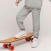 MILES - Jogging « Miles Basiques » gris chiné pour fille – Image 2