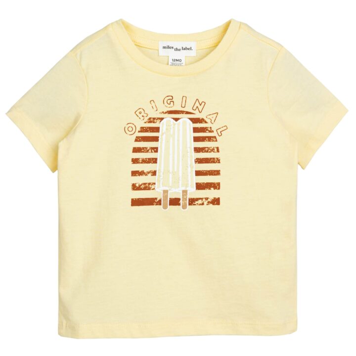 MILES - T-shirt jaune imprimé « Original » pour bébé