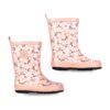 DEUX PAR DEUX - Bottes de pluie rose cendré imprimées mini fleurs