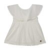 DEUX PAR DEUX - Blouse blanche avec volants en coton plumetis