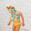 DEUX PAR DEUX - Maillot de bain deux pièces bleu et jaune imprimé ananas – Image 5