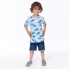 DEUX PAR DEUX - Short en denim extensible bleu foncé – Image 2