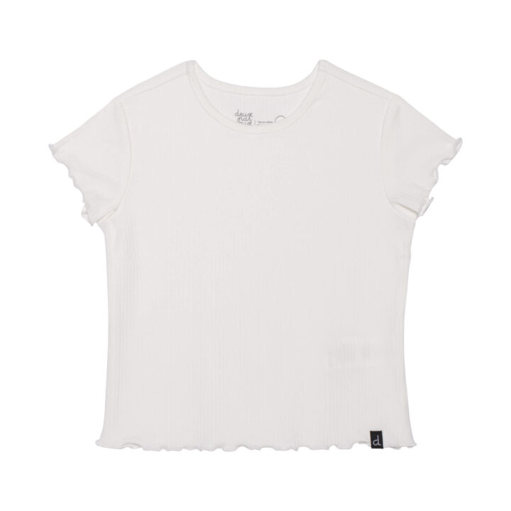DEUX PAR DEUX - T-shirt uni blanc cassé