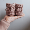 LES PETITS TOUSI - Pantoufle en laine - Pivoine – Image 3