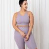 ROSE MATERNITÉ - Biker shorts de yoga - lilas cendré