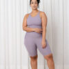 ROSE MATERNITÉ - Biker shorts de yoga - lilas cendré – Image 2