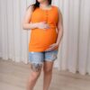 ROSE MATERNITÉ - Mom short usé, bleu pâle – Image 3