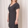 ROSE MATERNITÉ - Robe à imprimé floral, Marine
