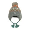 DEUX PAR DEUX - Tuque péruvienne grise à motifs