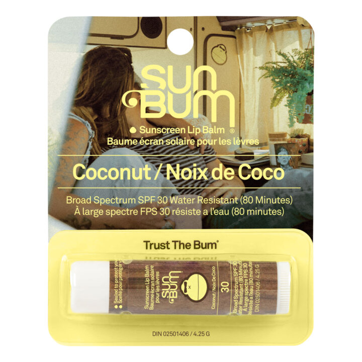 SunBum - Baume à lèvres avec protection solaire avec FPS 30 au Noix de coco