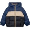 MILES - Veste bleu marine pliable à rayures