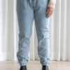 ROSE MATERNITÉ - Jeans à taille élastique bleu pâle