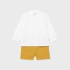 MAYORAL - Ensemble short et chemise voilier, Moutarde
