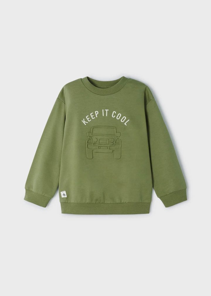 MAYORAL - Pull avec motif jeep en relief