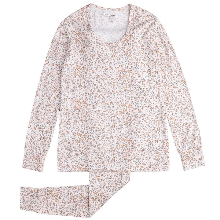 PETIT LEM - PETIT LEM - Ensemble pyjama rose à imprimés de fleurs pour femme