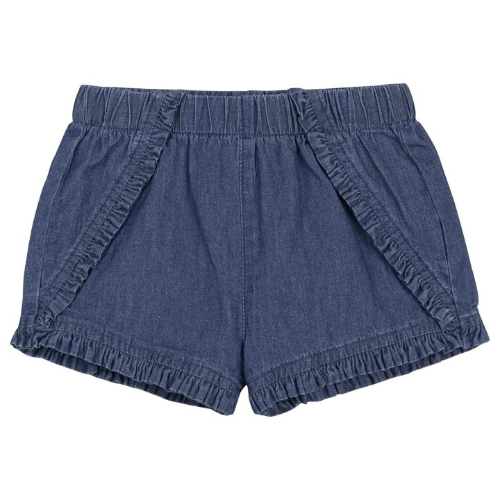 MILES - Short en denim avec frange