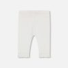 DEUX PAR DEUX - Legging capri côtelé avec volants blanc cassé – Image 3
