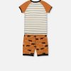 DEUX PAR DEUX - Ensemble pyjama court deux-pièces caramel imprimé rhinocéros – Image 2