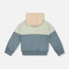 DEUX PAR DEUX - Cardigan à capuche vert pin – Image 2
