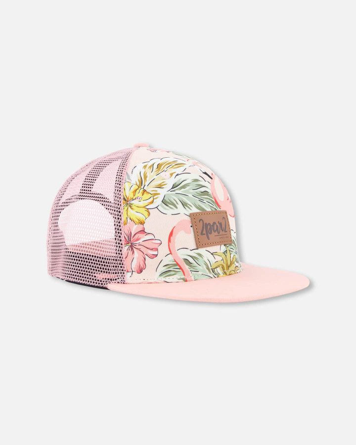 DEUX PAR DEUX - Casquette imprimée de flamants roses
