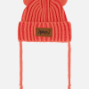 DEUX PAR DEUX - Tuque en tricot avec oreilles - Corail