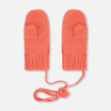 DEUX PAR DEUX - Mitaines en tricot avec cordon - Corail – Image 3