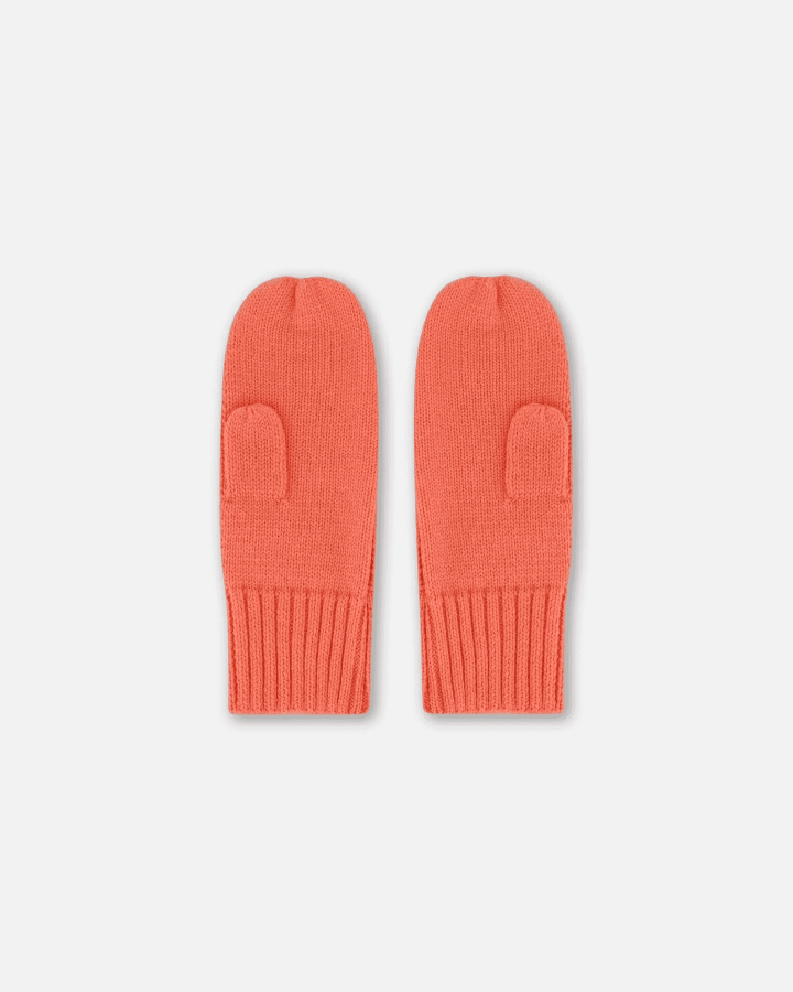 DEUX PAR DEUX - Mitaines en tricot - Corail – Image 4