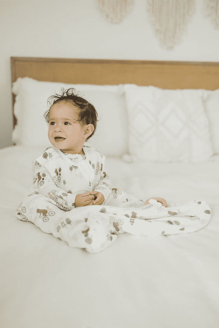 LOULOU LOLLIPOP - Sleeper bag en mousseline, Bears on bikes – Image 2