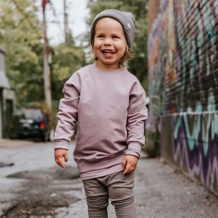 ZAK & ZOÉ - Crewneck en bambou fleece Lilas
