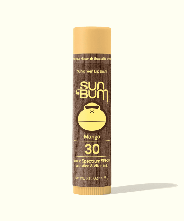 SunBum - Baume à lèvres avec protection solaire avec FPS 30 Mangue