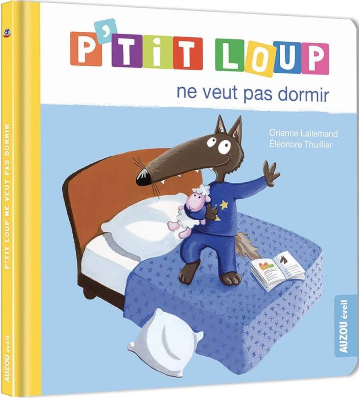 Auzou - Livre, P'tit loup ne veut pas dormir