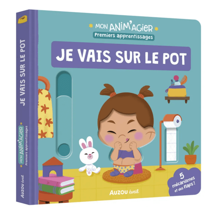 Auzou - Livre Mon Anim'agier, Je vais sur le pot