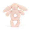 JELLYCAT - Hochet lapin blush 6" – Image 2