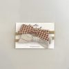 LES PETITES NATURES - Duo moyennes boucles - Caramel vichy et lin