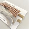 LES PETITES NATURES - Duo moyennes boucles - Caramel vichy et lin – Image 2