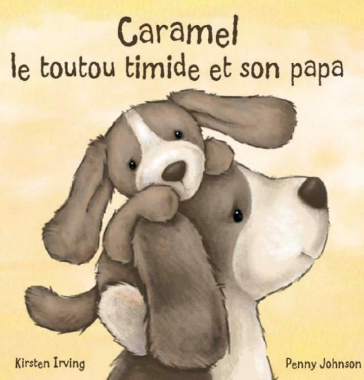 JELLYCAT -  Livre - Caramel, le toutou timide et son papa