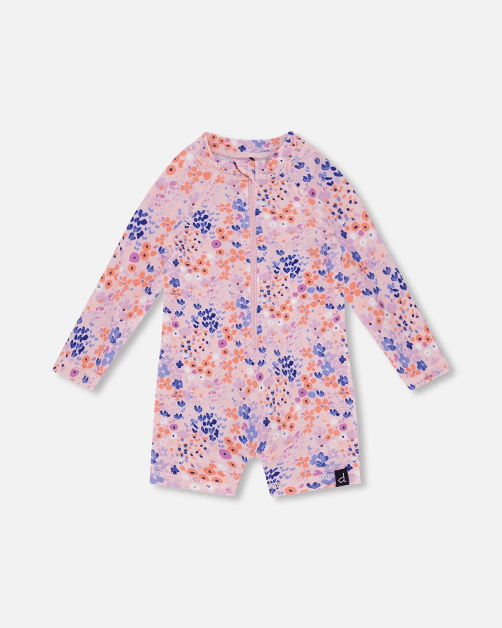 DEUX PAR DEUX - Maillot de bain une pièce imprimé de fleurs, Lavande