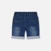 DEUX PAR DEUX - Short en denim extensible pour bébé, Marine – Image 2