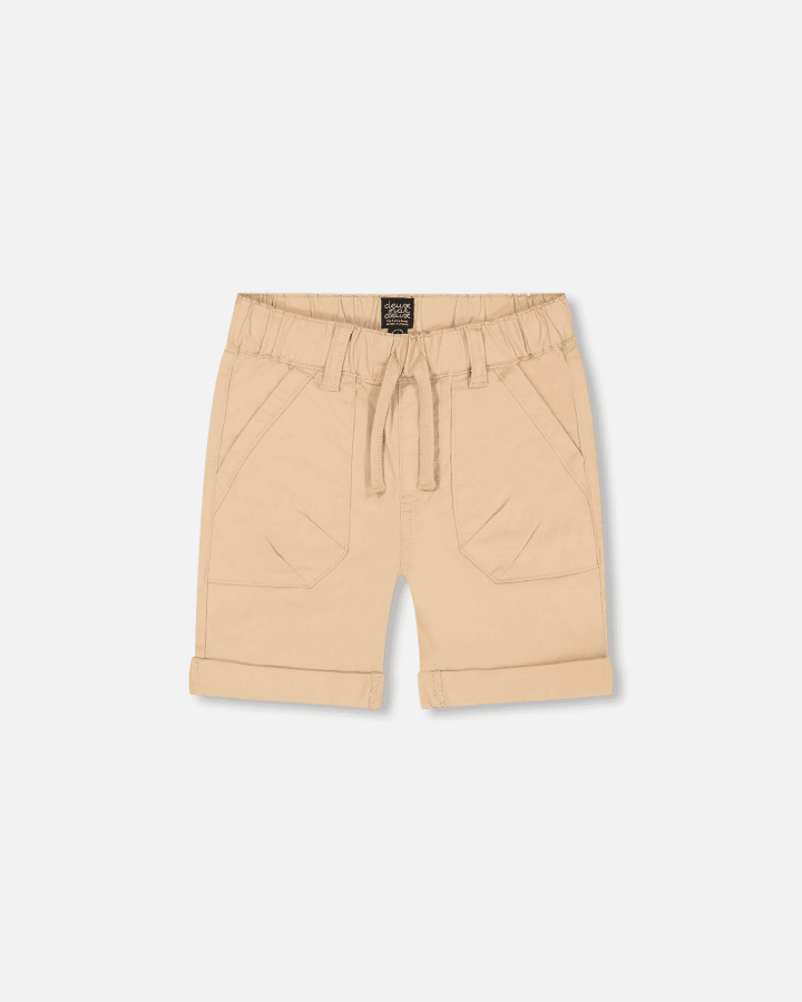 DEUX PAR DEUX - Short en sergé extensible pour bébé, Beige