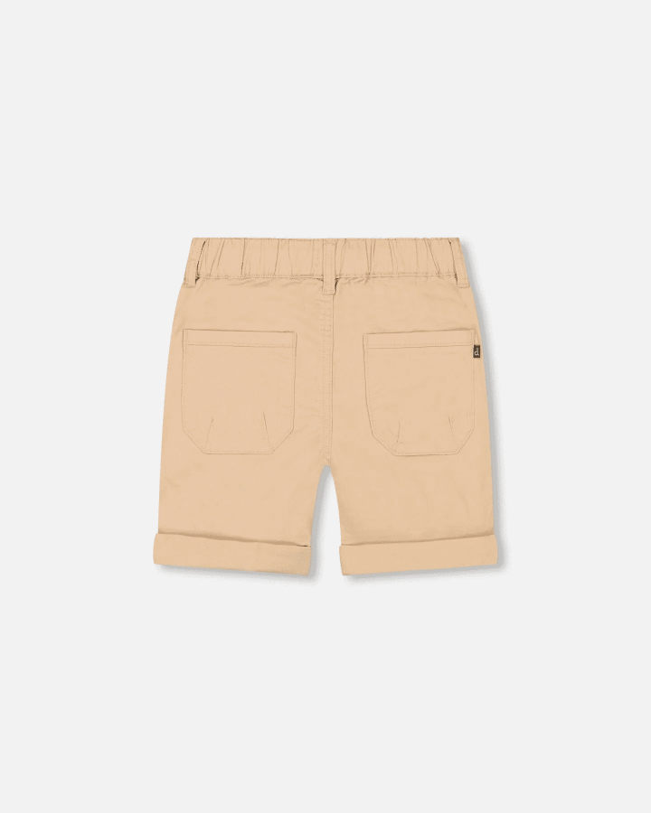 DEUX PAR DEUX - Short en sergé extensible pour bébé, Beige – Image 2