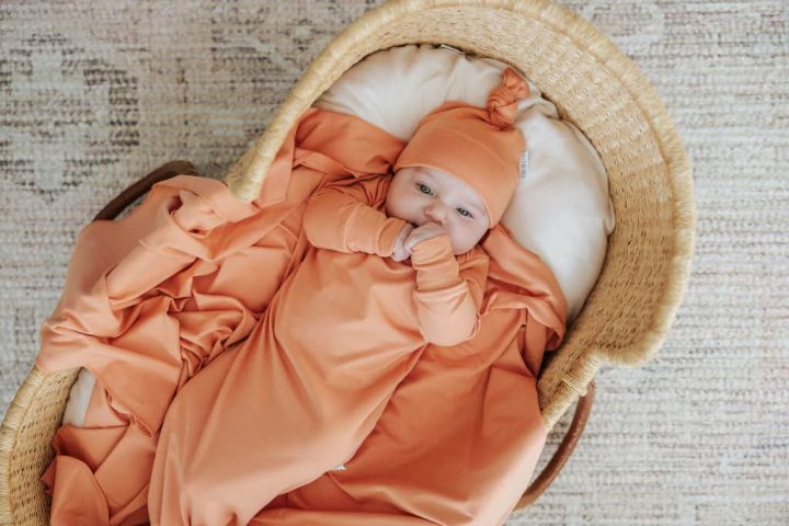 ZAK & ZOÉ - Dormeuse bambou 0-6 mois, Pêche
