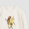 MILES THE LABEL - Haut en jersey de bouleau imprimé moutarde et corn dog – Image 2