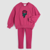MILES THE LABEL -Ensemble 2 pièces rose sur magenta bébé