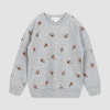 MILES THE LABEL - Sweat-shirt gris chiné à imprimé football