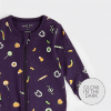 PETIT LEM - Imprimé Trick-or-Treat sur un dormeur violet foncé – Image 2